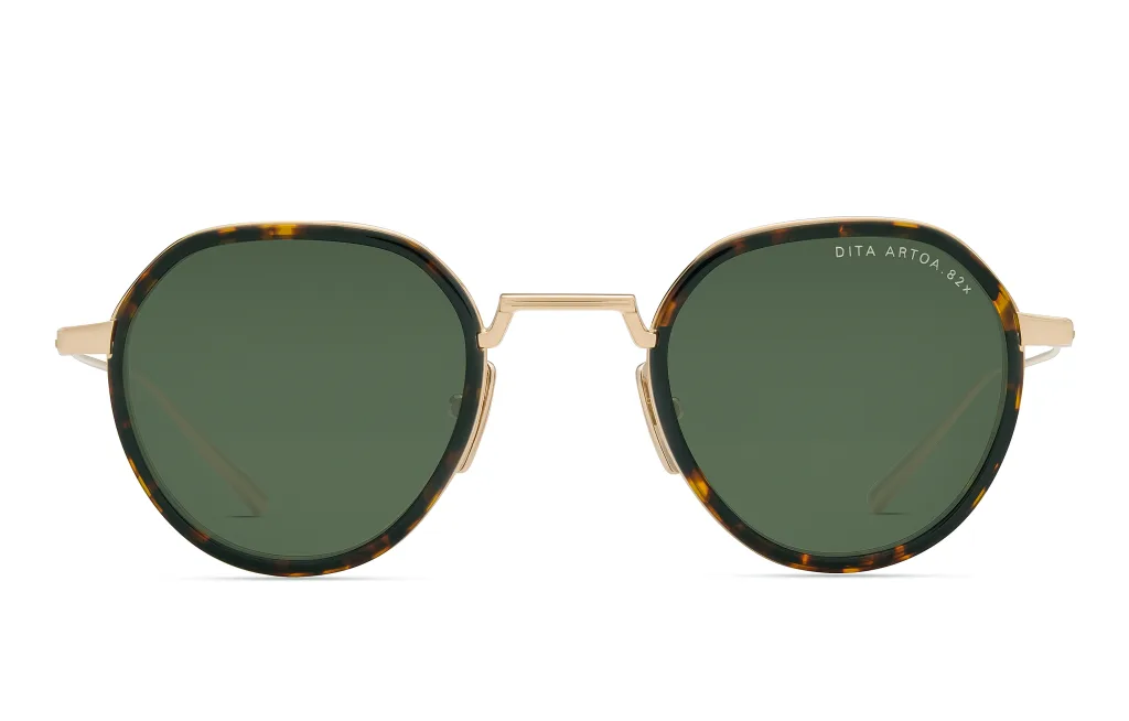 Dita ARTOA.82X WHITE GOLD - DARK TORTOISE, Złoty