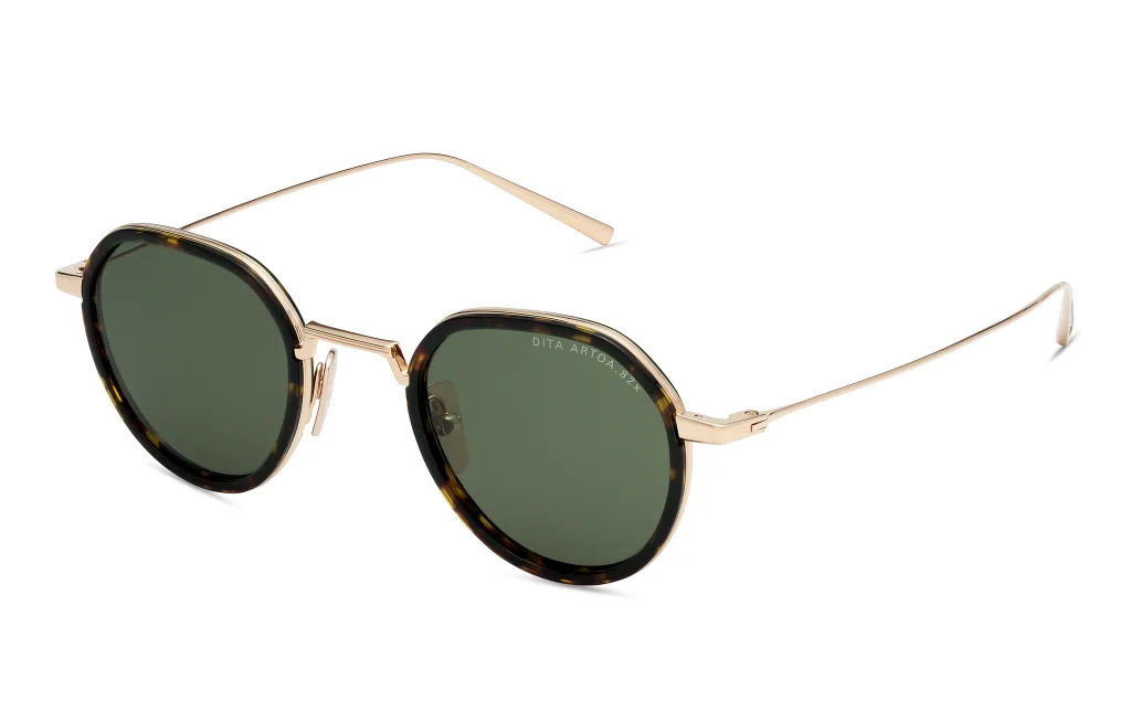 Dita ARTOA.82X WHITE GOLD - DARK TORTOISE, Złoty