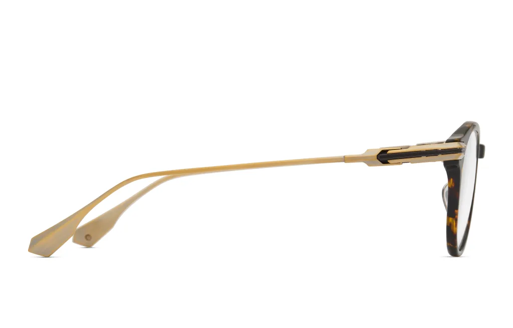 Dita ASHIUM TORTOISE - ANTIQUE WHITE GOLD - BLACK IRON, Wzór havana