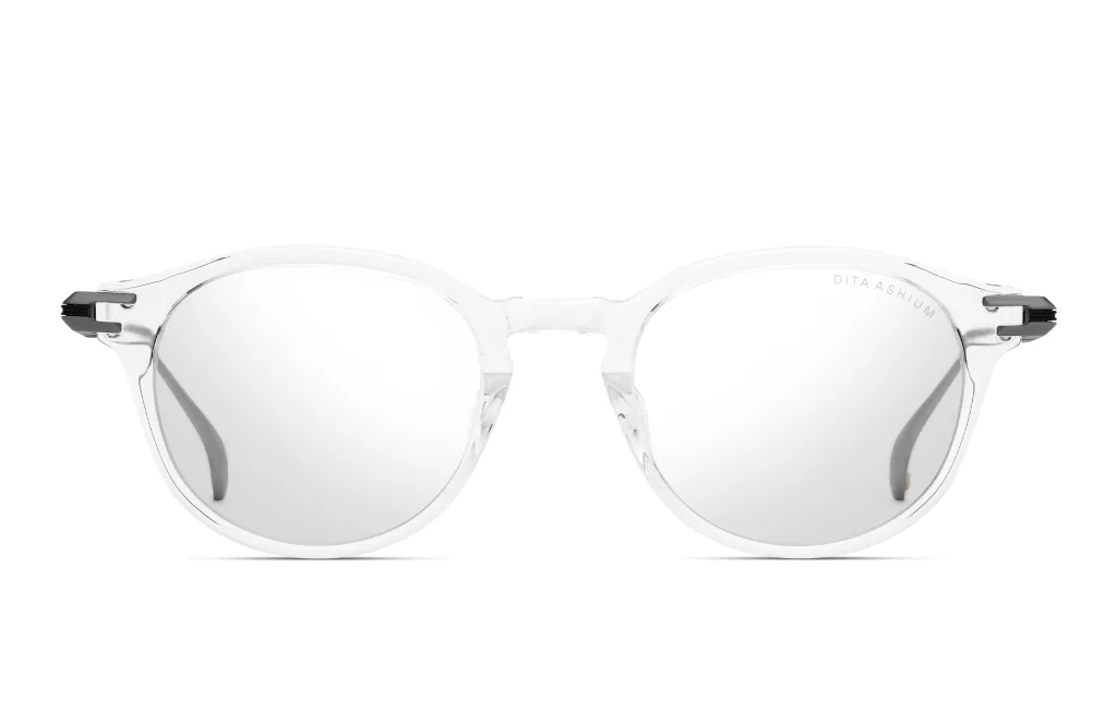 Dita ASHIUM CRYSTAL CLEAR - ANTIQUE SILVER - BLACK IRON, Transparentny