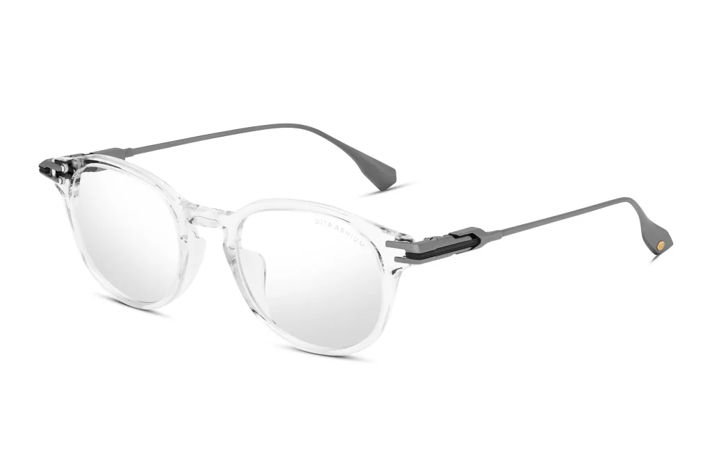 Dita ASHIUM CRYSTAL CLEAR - ANTIQUE SILVER - BLACK IRON, Transparentny