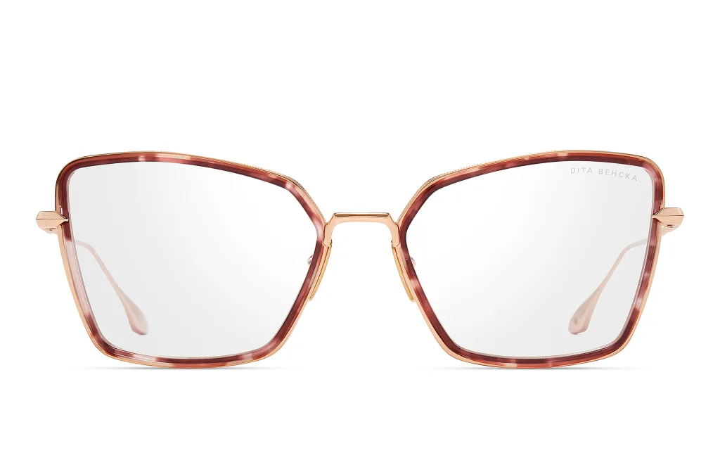 Dita BEHCKA ROSE GOLD - ROSE TORTOISE, Różowy