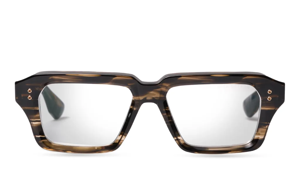 Dita DETRON Kolor: BURNT TIMBER - WHITE GOLD, Kolor oprawy: Wzór havana