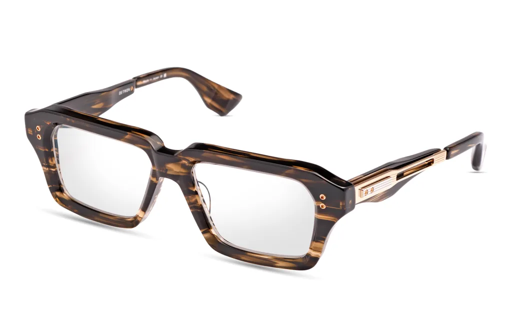 Dita DETRON Kolor: BURNT TIMBER - WHITE GOLD, Kolor oprawy: Wzór havana