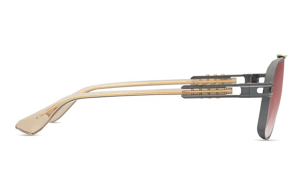 Dita KUDRU Kolor: BLACK IRON - YELLOW GOLD, Kolor oprawy: Czarny