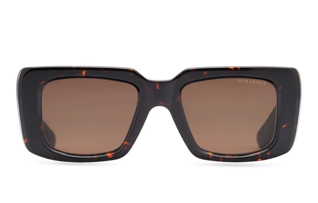 Dita LEVELE DARK TORTOISE, Wzór havana