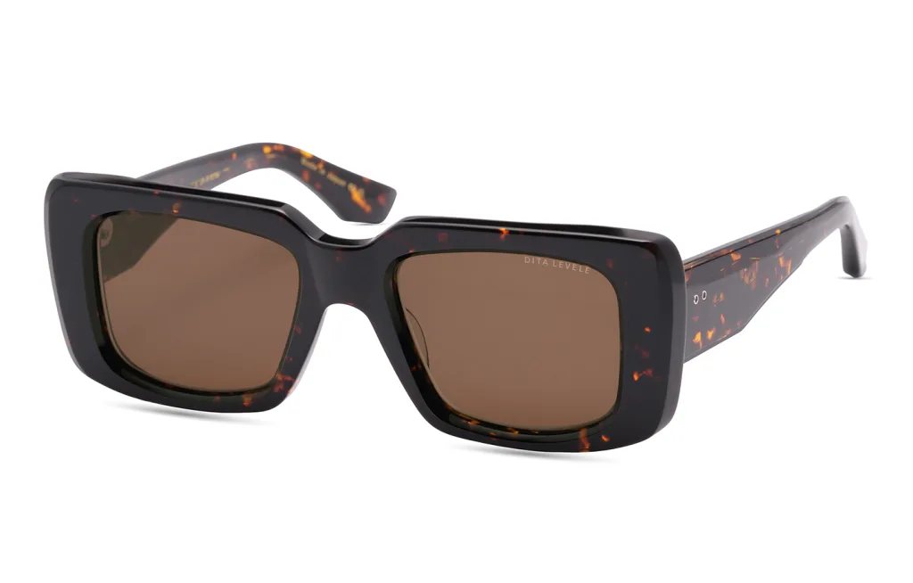 Dita LEVELE DARK TORTOISE, Wzór havana