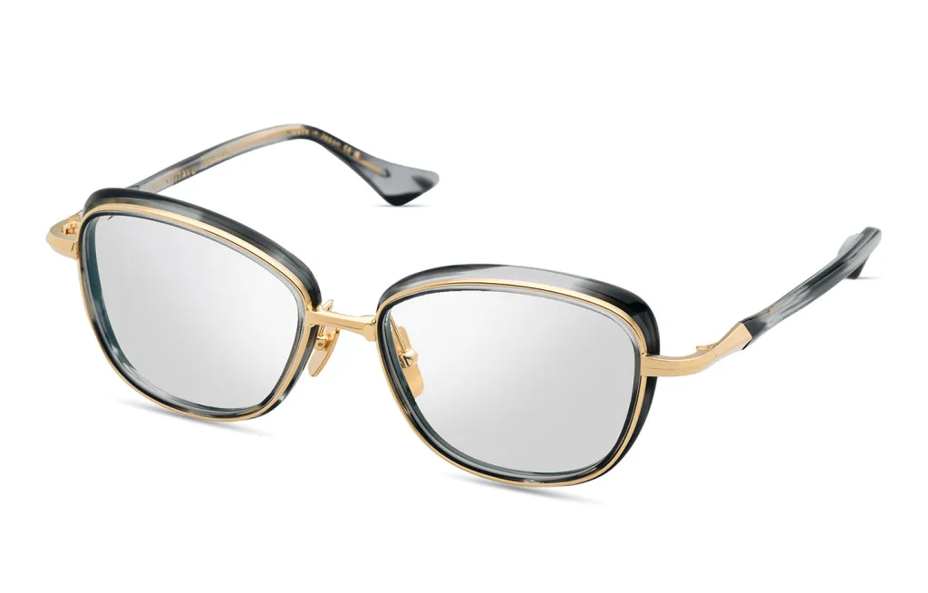 Dita LITAVU YELLOW GOLD - INK SWIRL, Czarny