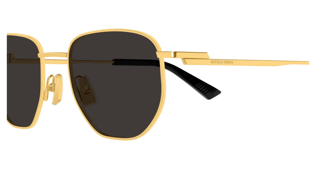 Bottega Veneta BV1301S Kolor: GOLD-GREY, Kolor oprawy: Złoty