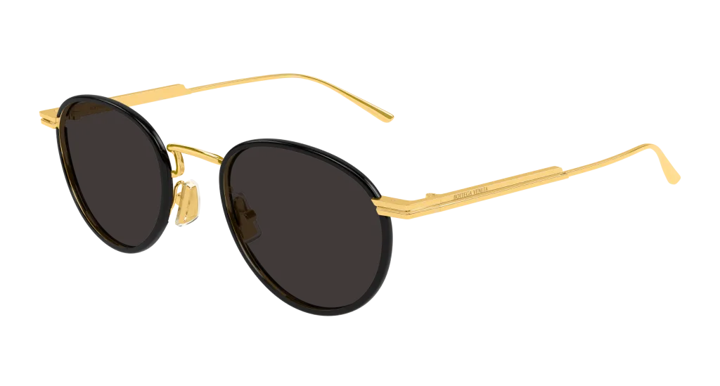 Bottega Veneta BV1389S Kolor: GOLD-GREY, Kolor oprawy: Złoty