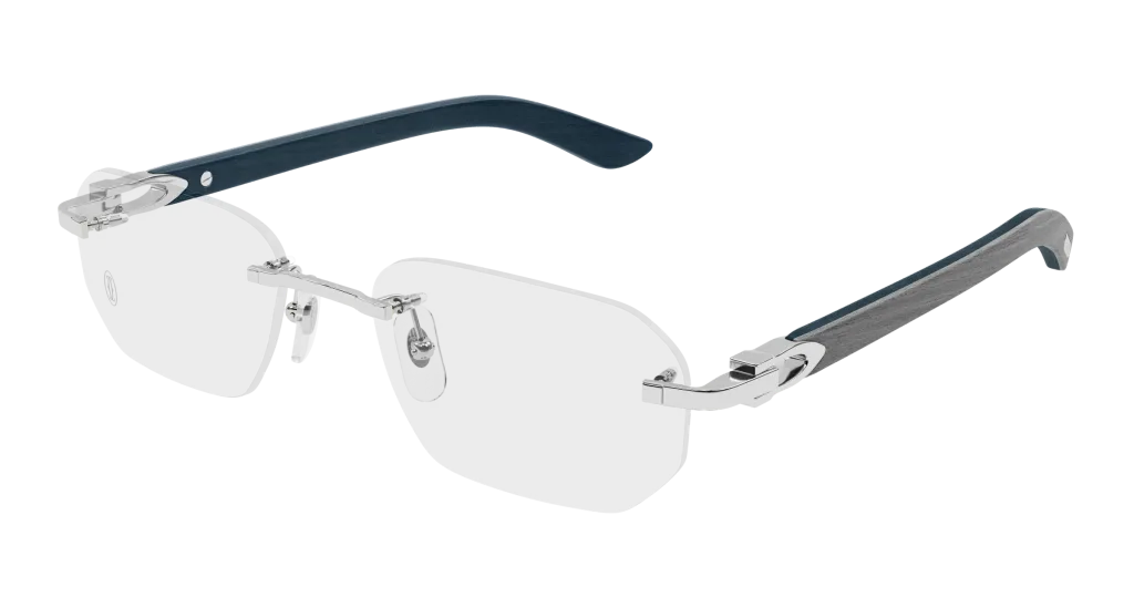 Cartier CT0583O SILVER-GREY-TRANSPARENT, Srebrny