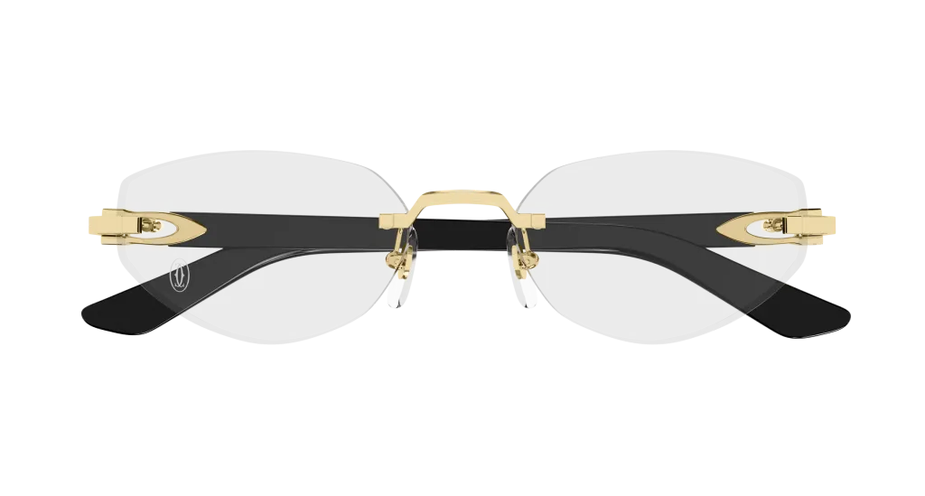 Cartier CT0609O GOLD-BLACK-TRANSPARENT, Czarny