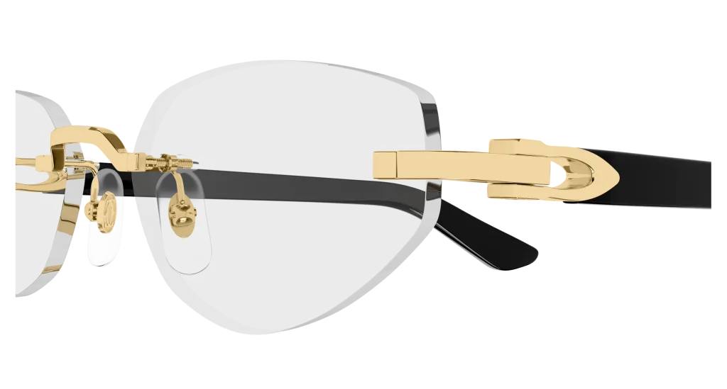 Cartier CT0609O GOLD-BLACK-TRANSPARENT, Czarny