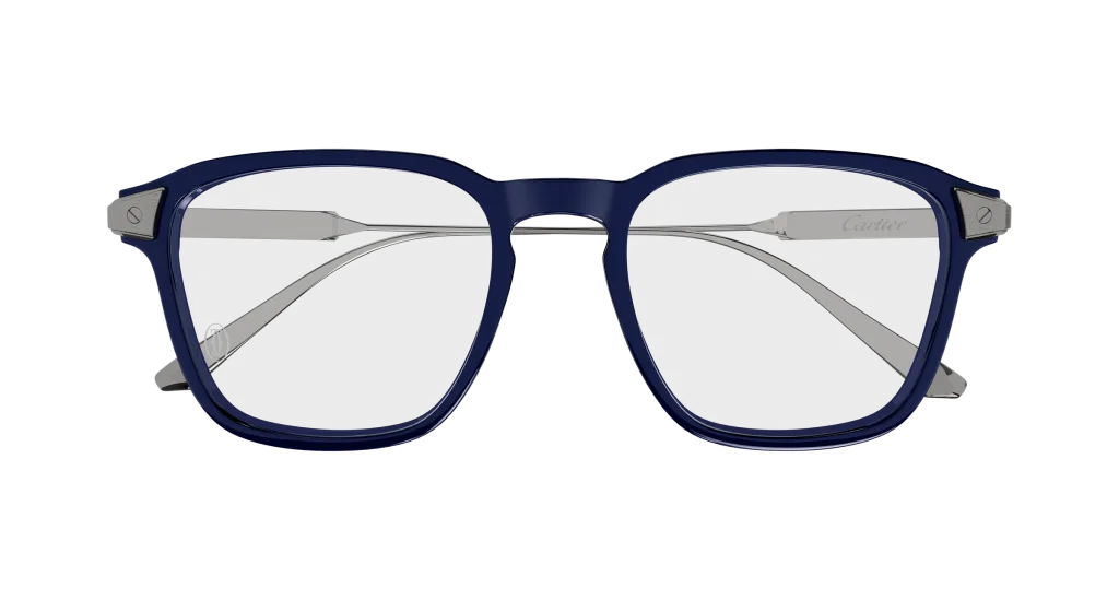 Cartier CT0611O BLUE-GUNMETAL-TRANSPARENT, Niebieski