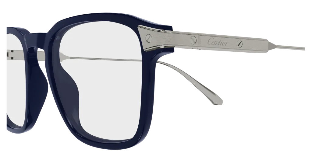 Cartier CT0611O BLUE-GUNMETAL-TRANSPARENT, Niebieski