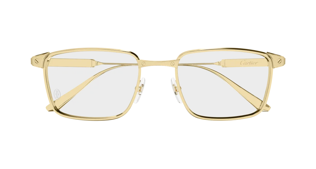 Cartier CT0613O Kolor: GOLD-TRANSPARENT, Kolor oprawy: Złoty
