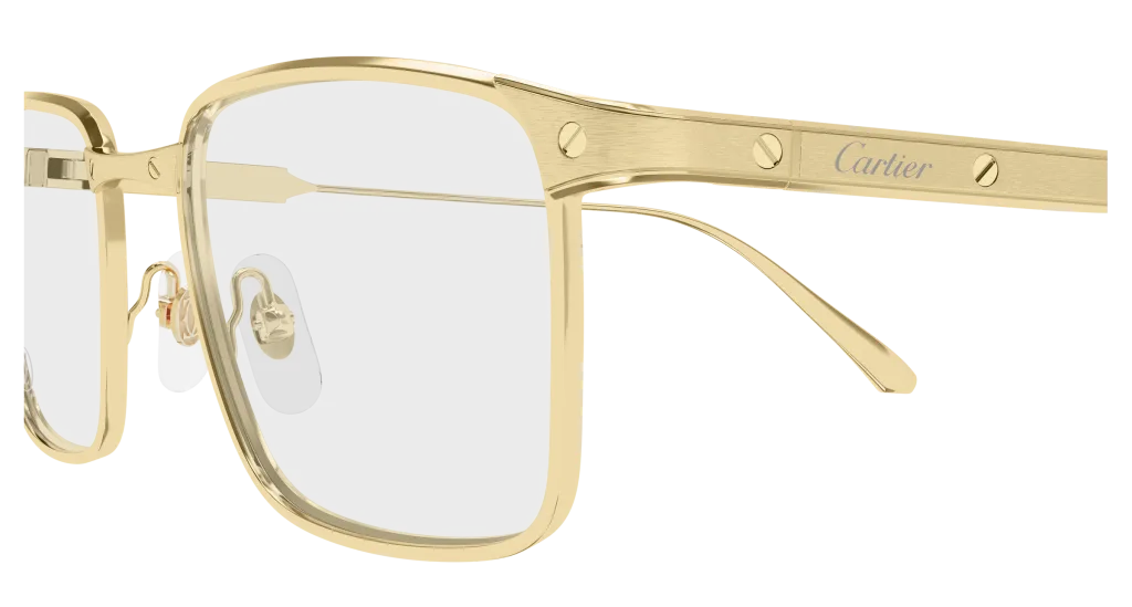 Cartier CT0613O Kolor: GOLD-TRANSPARENT, Kolor oprawy: Złoty