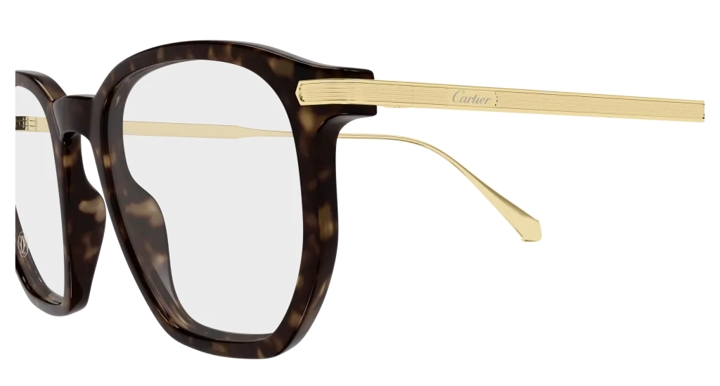 Cartier CT0628O Kolor: HAVANA-GOLD-TRANSPARENT, Kolor oprawy: Wzór havana