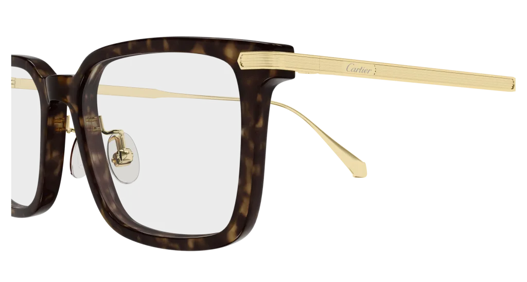 Cartier CT0629OA Kolor: HAVANA-GOLD-TRANSPARENT, Kolor oprawy: Wzór havana