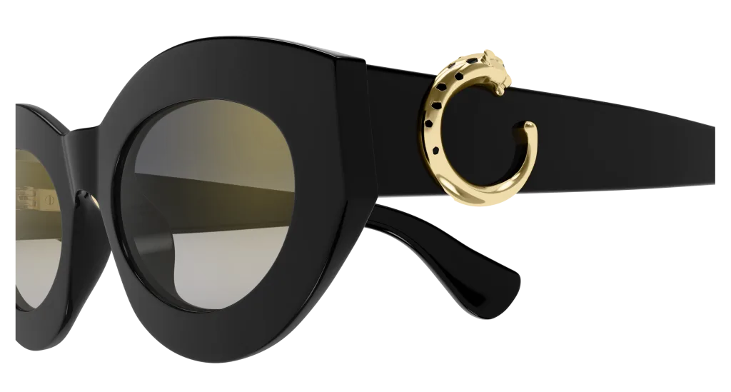 Cartier CT0638S Kolor: BLACK-GREY, Kolor oprawy: Czarny