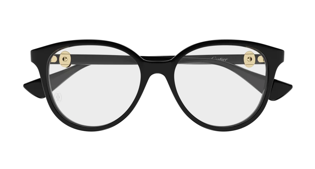 Cartier CT0643O Kolor: BLACK-TRANSPARENT, Kolor oprawy: Czarny