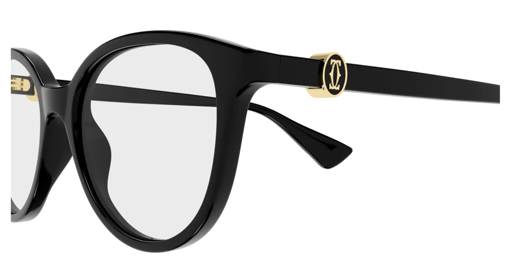 Cartier CT0643O Kolor: BLACK-TRANSPARENT, Kolor oprawy: Czarny