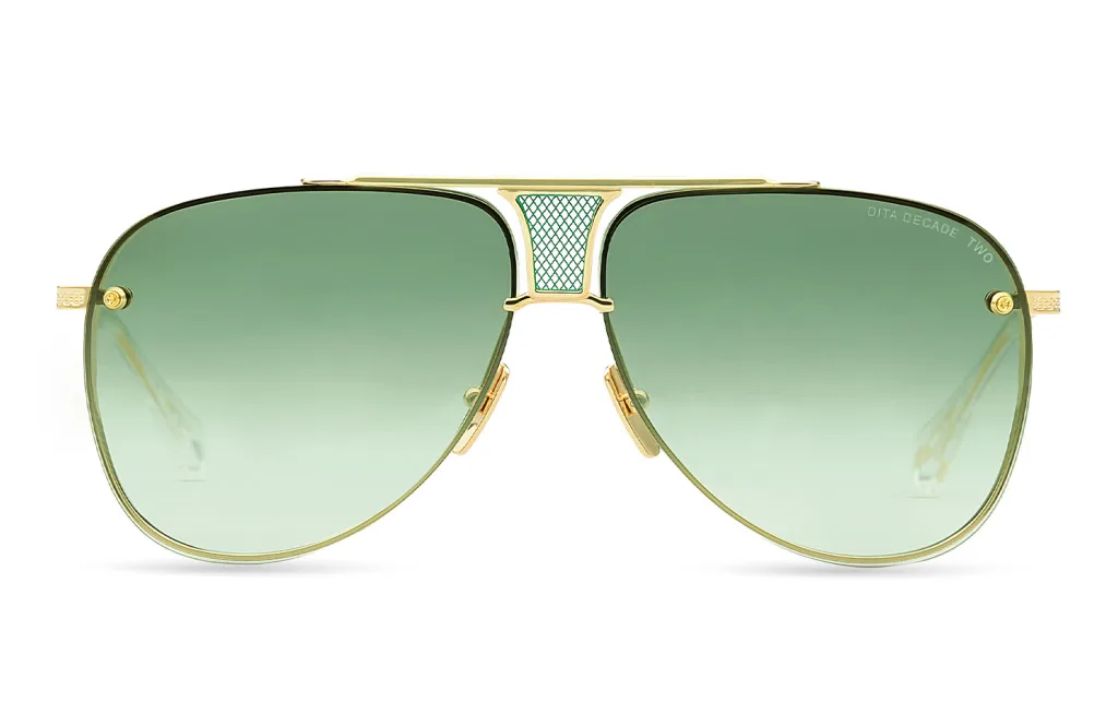 Dita DECADE-TWO YELLOW GOLD - CRYSTAL CLEAR, Złoty