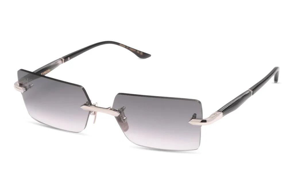 Dita EYMORI SILVER - INK SWIRL - BLACK, Srebrny