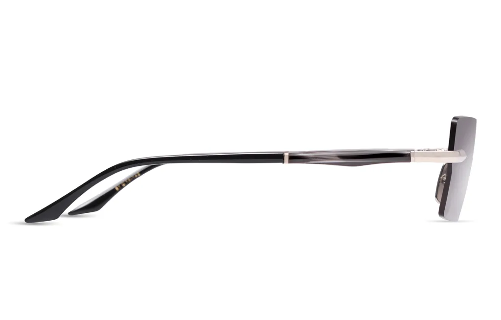 Dita EYMORI SILVER - INK SWIRL - BLACK, Srebrny