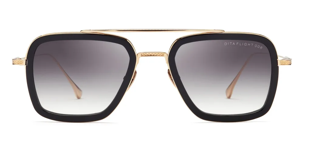 Dita FLIGHT.006 Kolor: BLACK/GOLD, Kolor oprawy: Czarny