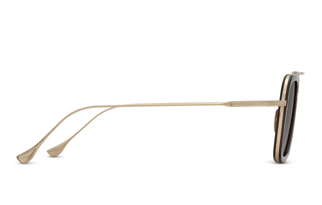 Dita FLIGHT.006 Kolor: ROOT BEER - ANTIQUE WHITE GOLD, Kolor oprawy: Brązowy