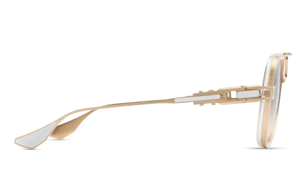 Dita GRAND-DECADE Kolor: CRYSTAL CLEAR - BRUSHED WHITE GOLD, Kolor oprawy: Transparentny