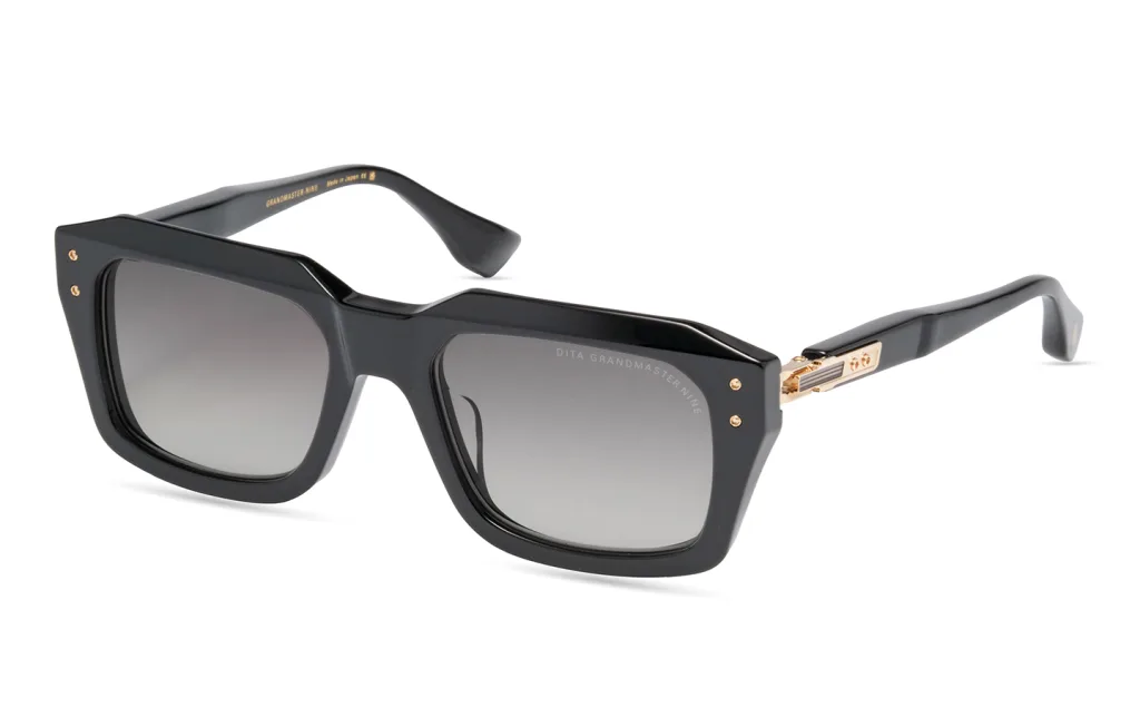 Dita GRANDMASTER-NINE BLACK - WHITE GOLD, Czarny