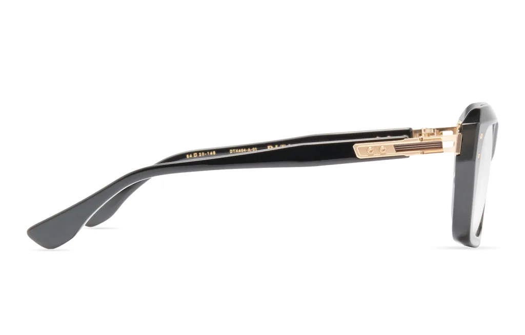 Dita GRANDMASTER-NINE BLACK - WHITE GOLD DTX464-A-01AF, Czarny