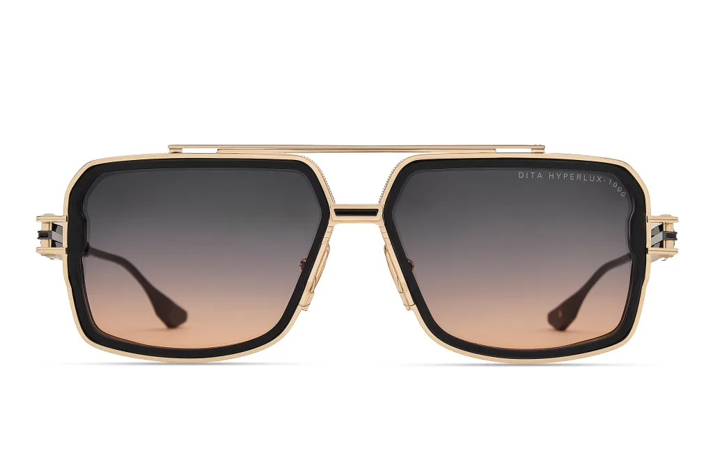 Dita HYPERLUX-1000 Kolor: MATTE BLACK - WHITE GOLD - BLACK IRON, Kolor oprawy: Złoty