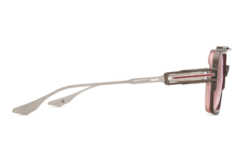 Dita HYPERLUX-1000 Kolor: RUBY - ANTIQUE COCOA BEAN - MATTE SILVER, Kolor oprawy: Czerwony