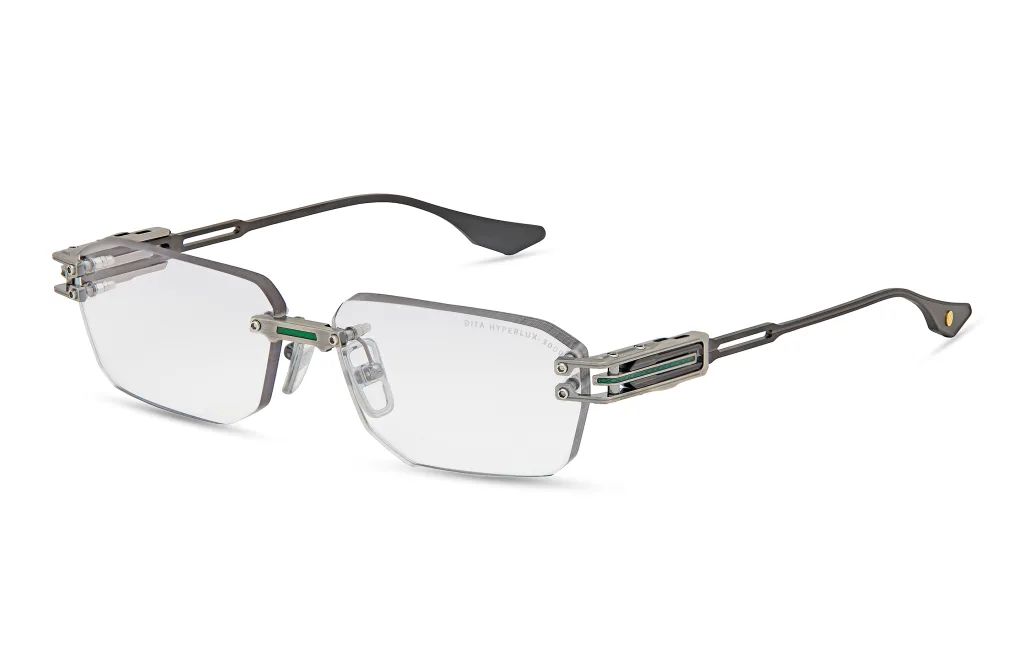 Dita HYPERLUX-3000 ANTIQUE SILVER - GREEN - BLACK IRON, Srebrny