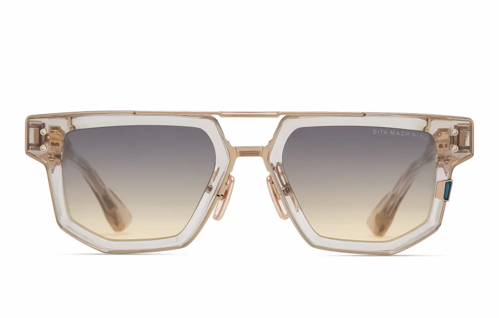 Dita MACH-NINE KHAKI CRYSTAL - ROSE GOLD, Beżowy