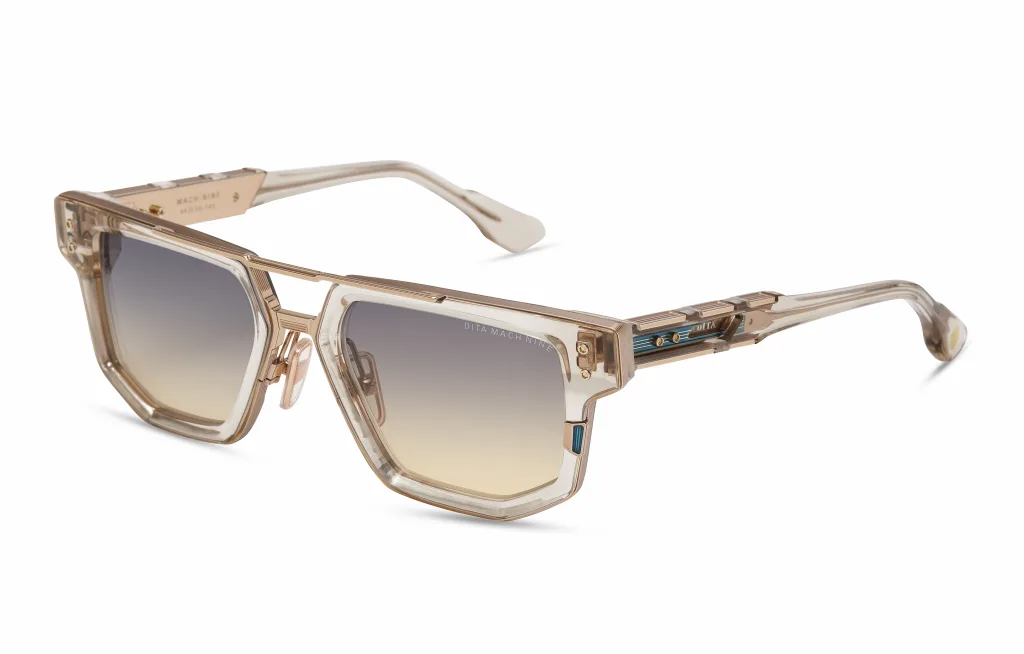 Dita MACH-NINE KHAKI CRYSTAL - ROSE GOLD, Beżowy