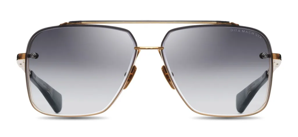 Dita MACH-SIX Kolor: YELLOW GOLD/BLACK, Kolor oprawy: Złoty