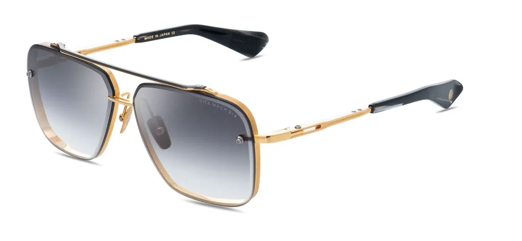 Dita MACH-SIX Kolor: YELLOW GOLD/BLACK, Kolor oprawy: Złoty