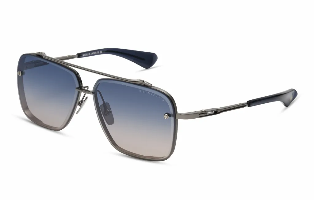 Dita MACH-SIX Kolor: ANTIQUE SILVER - RAW TITANIUM, Kolor oprawy: Srebrny