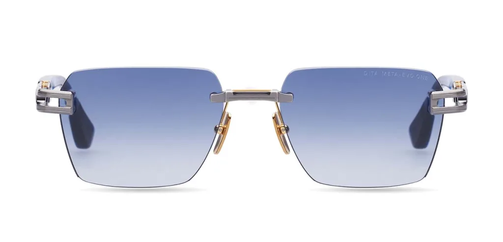 Dita META-EVO ONE Kolor: ANTIQUE SILVER BLUE SWIRL, Kolor oprawy: Srebrny