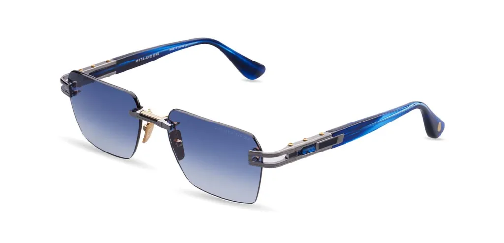 Dita META-EVO ONE Kolor: ANTIQUE SILVER BLUE SWIRL, Kolor oprawy: Srebrny
