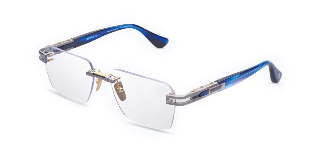 Dita META-EVO RX ANTIQUE SILVER BLUE SWIRL, Srebrny