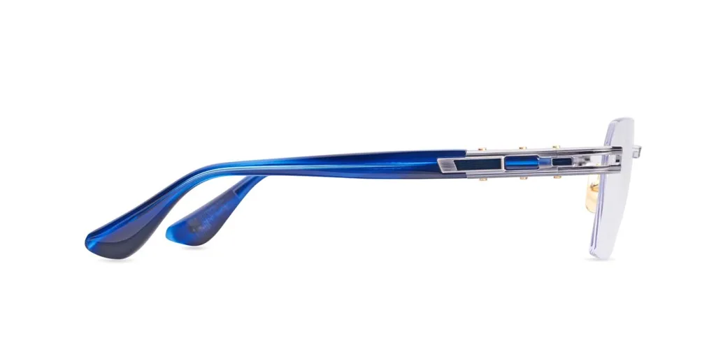 Dita META-EVO RX ANTIQUE SILVER BLUE SWIRL, Srebrny