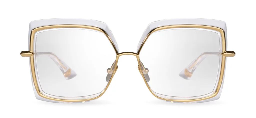 Dita NARCISSUS Kolor: CRYSTAL CLEAR - YELLOW GOLD, Kolor oprawy: Transparentny