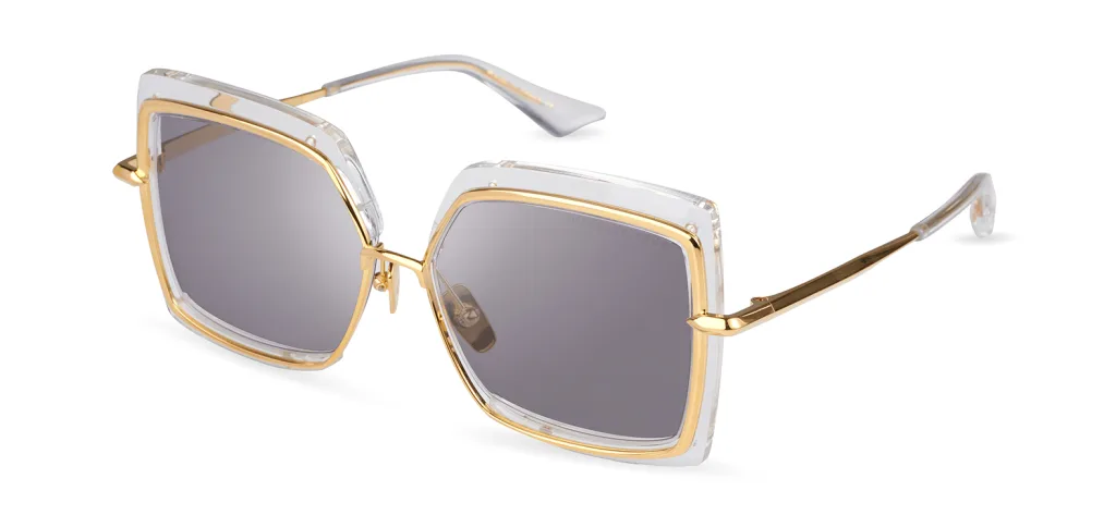 Dita NARCISSUS Kolor: CRYSTAL CLEAR - YELLOW GOLD, Kolor oprawy: Transparentny