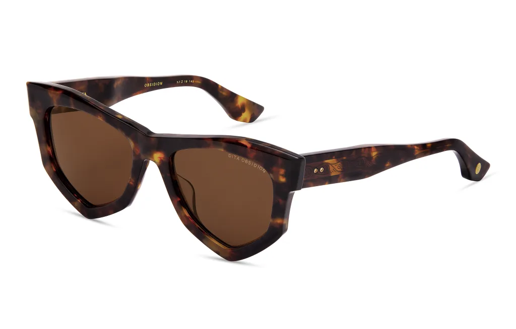 Dita OBSIDION MINERAL TORTOISE, Wzór havana