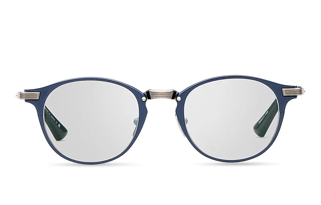 Dita RADICON MATTE NAVY - ANTIQUE SILVER, Niebieski